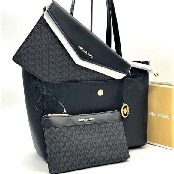 65% OFF NWT Michael Kors Maisie 3-In-1 Tote Pebbled Leather LRG Tote MSRP $678 - Picture 10 of 12